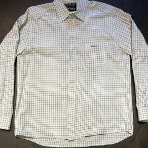 BARBOUR Tattersall Men’s 17 long sleeve button up dress shirt